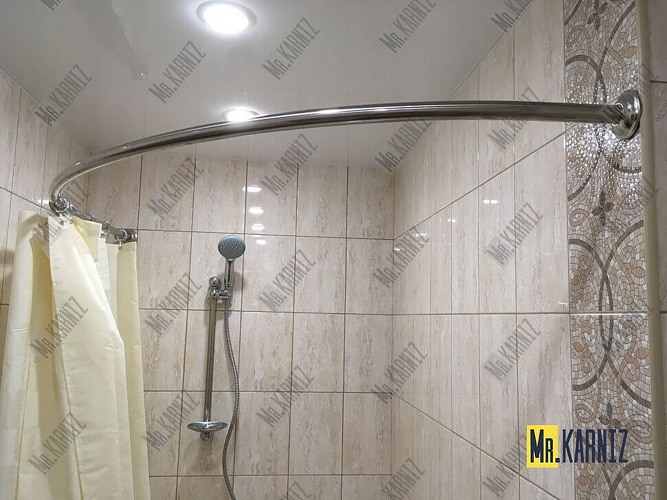 Карниз для ванны Bas Лагуна 170х110 Усиленный 25 мм MrKARNIZ фото 7