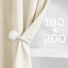 Штора для ванной LEN 180х200 см бежевая