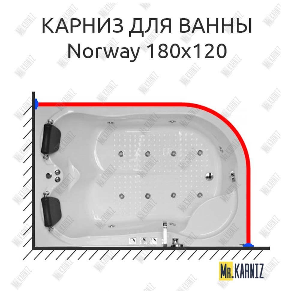 Карниз для ванны Royal Bath NORWAY 180х120 Усиленный 20 мм MrKARNIZ Карниз для ванны Royal Bath NORWAY 180х120 Усиленный 20 мм MrKARNIZ