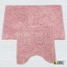 Комплект ковриков для ванной и туалета Люкс розовый фото 1