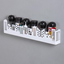 Полка для кухни для специй 50 см белая. Полочка для кухни металлическая