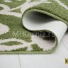 Комплект ковриков для ванной и туалета Узоры беж/зеленый фото 4