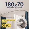 Карниз для ванны Овальный 180x70 с разрывом, крепление шпилька фото 1